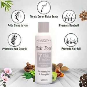 7 in 1 Hair food oil original. For dry hairs, add shine to the hairs. Prevent hair fall and dandruff.