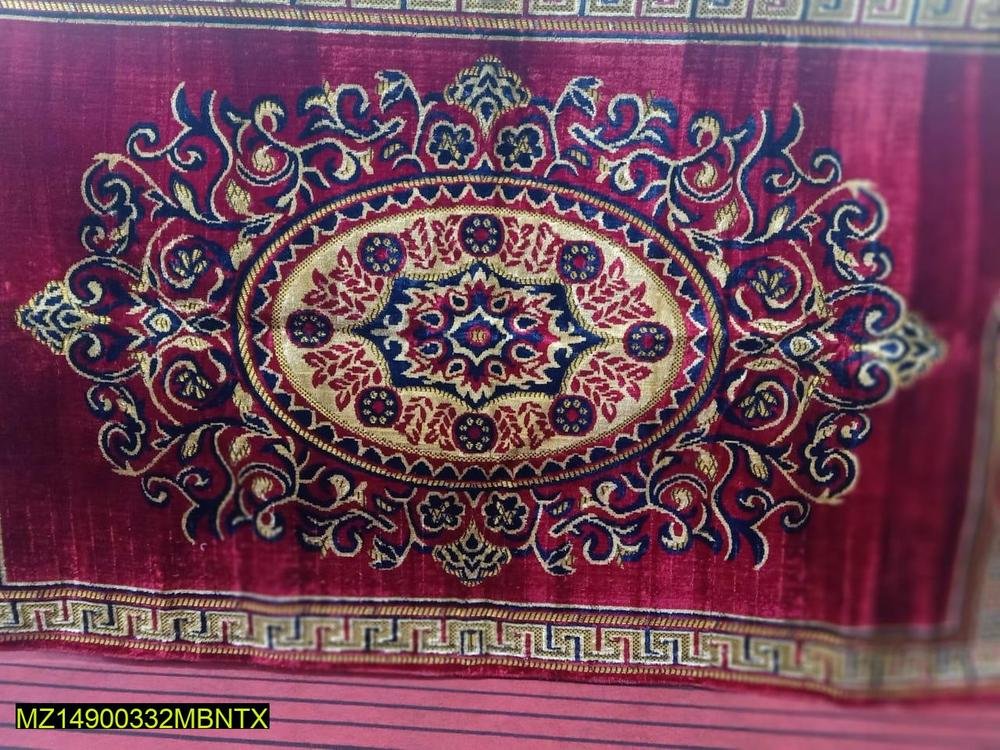 1 Pc Soft Plush Printed Living Room Rug - Image 4