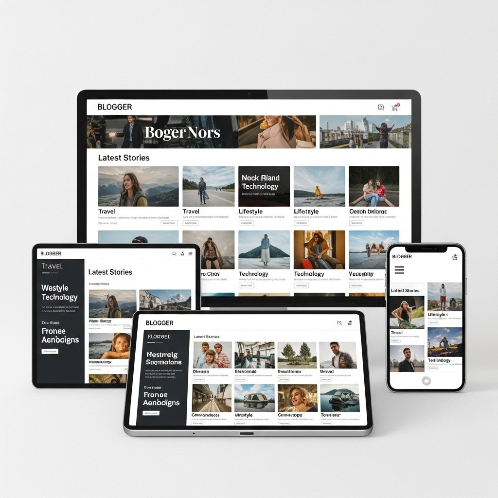 Magazine style Blogger theme)